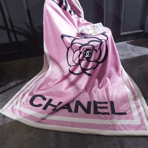 chanel pink blanket|authentic Chanel blanket.